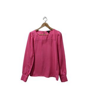J. Crew bright pink blouse